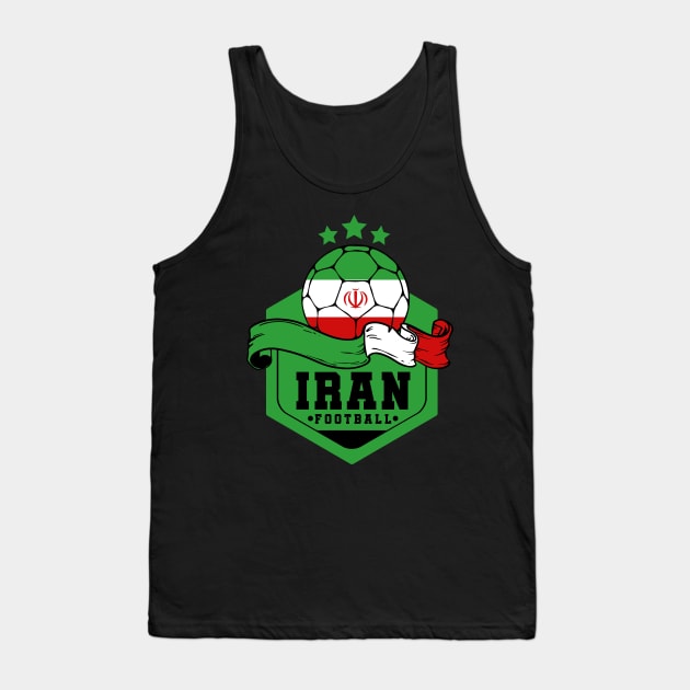 Iran Football Tank Top by footballomatic